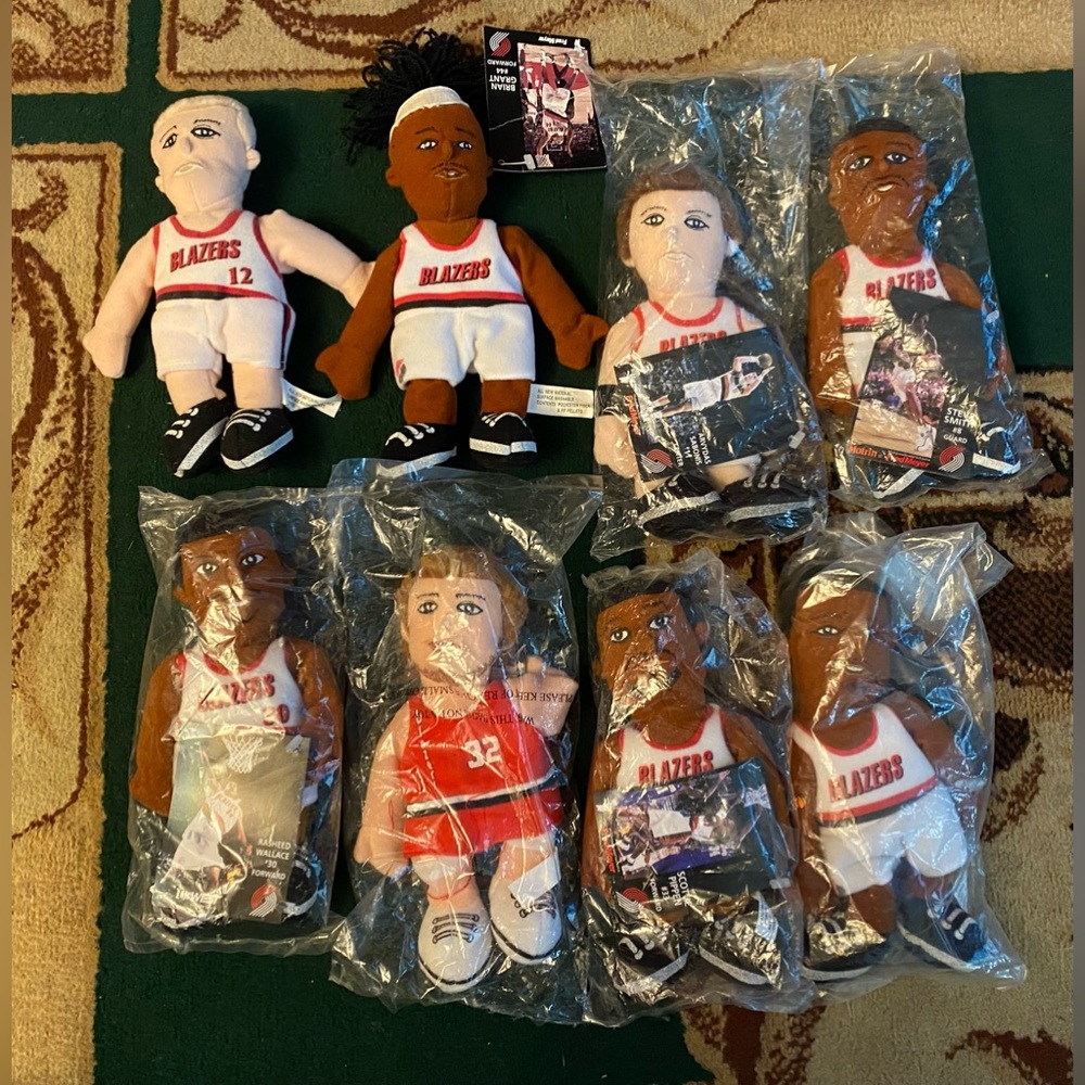 VTG Portland Trail Blazers 90s Plush 8” Handout Lot 8
